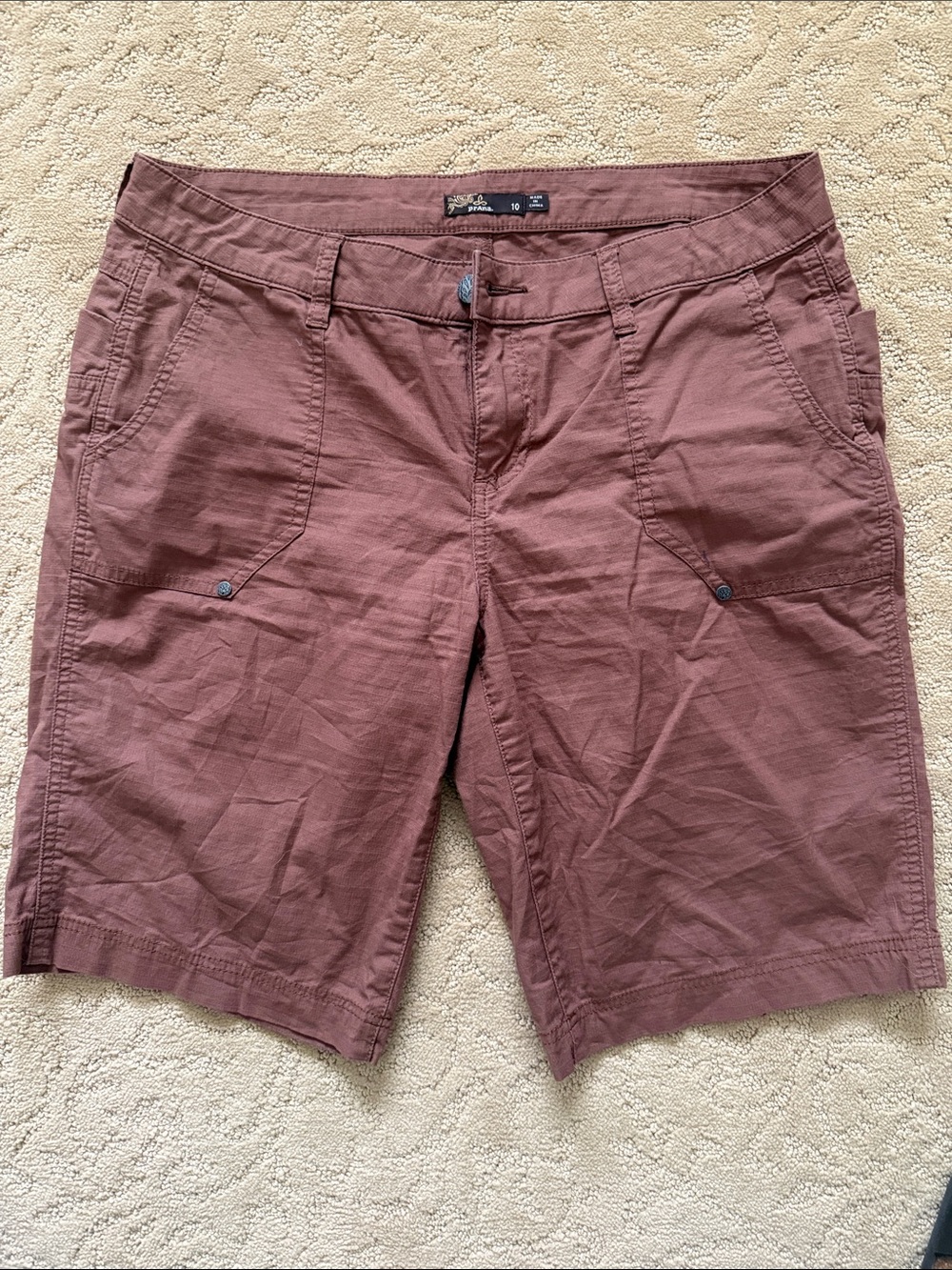 Prana Bermuda Shorts - Mauve Brown